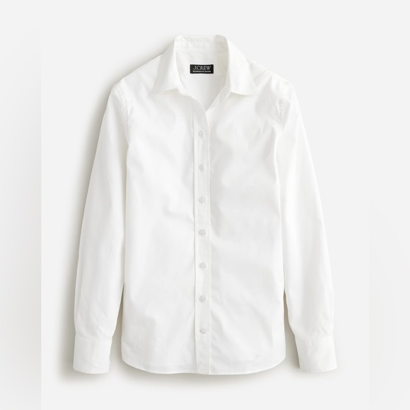 J. Crew Women’s Wren slim shirt in stretch cotton poplin - Picture 4 of 6